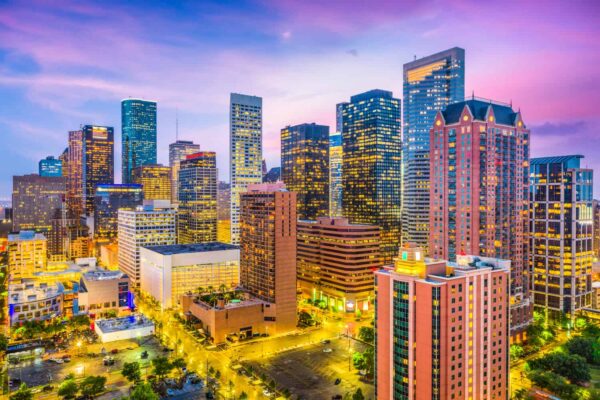 Aerial of Downtown Houston